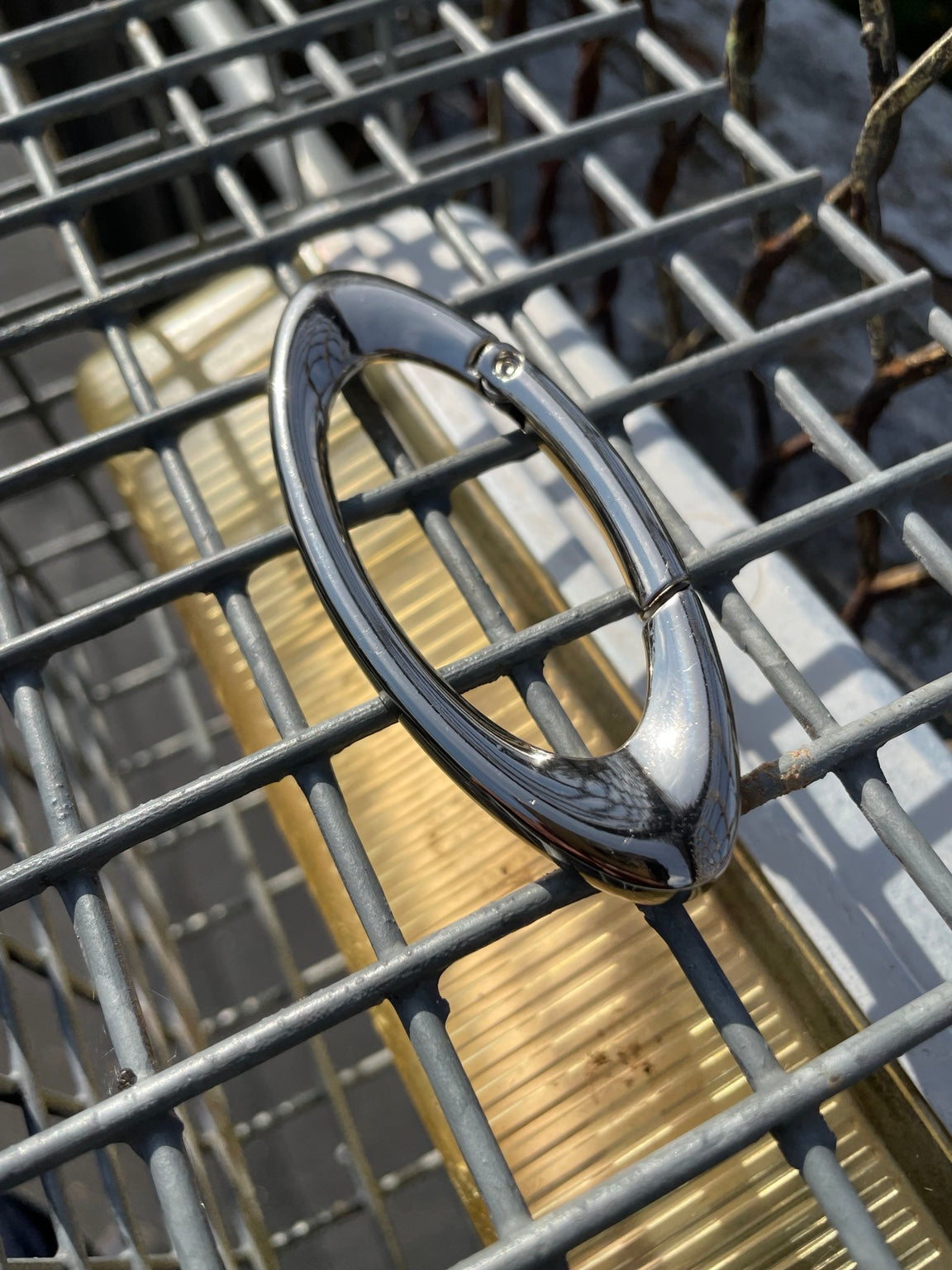 Heavyweight Stainless Steel Carabiner Key ring X3